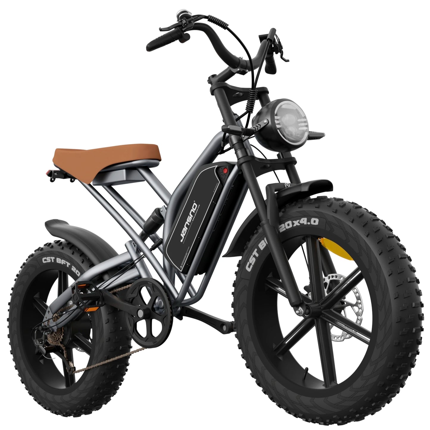 Electric Bike 30MPH 1000W Peak Motor Electric Bicycle Adult 20*4 Inch Fat Tire Full Suspension Mountain Snow E-bike Battery 48V