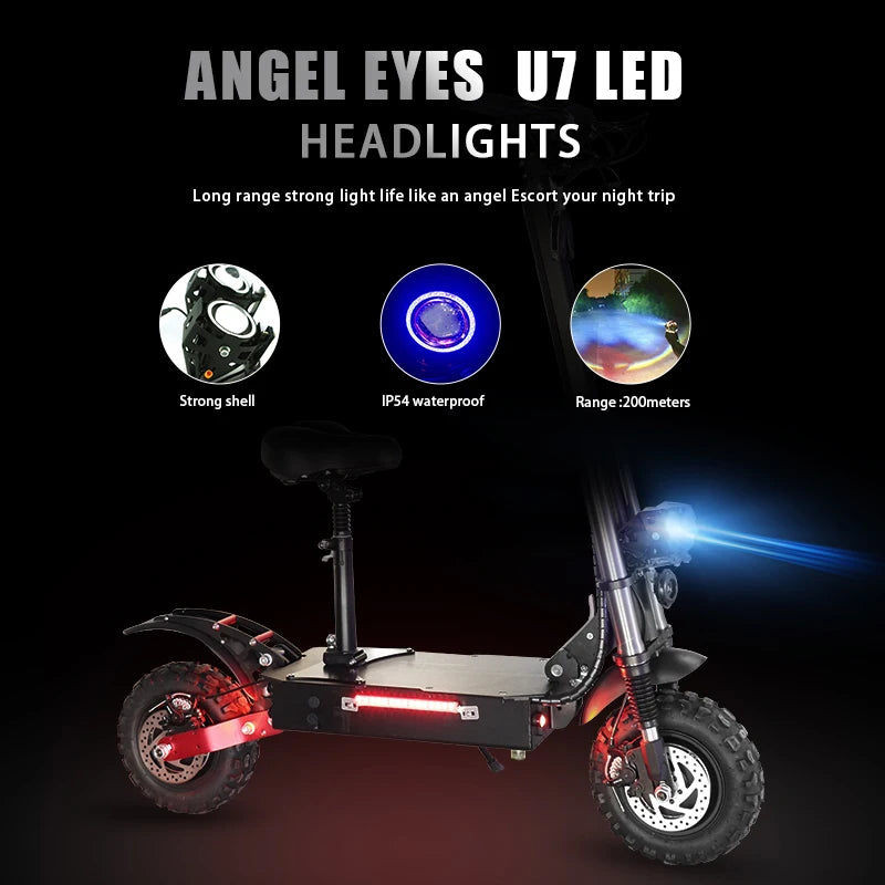AJOOSOS 2024 X60 X700 X500 Electric Scooter 2400W-5600W Dual Motor Electric Scooters Adults Removable Seat Patinete Eléctricos