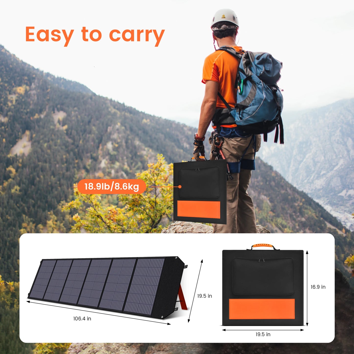 CTOLITY XP1000 1800W 1024Wh Portable Power Station, Lifepo4 Battery+200W 20.5V Foldable Solar Panel Power outage, Emergency,RV