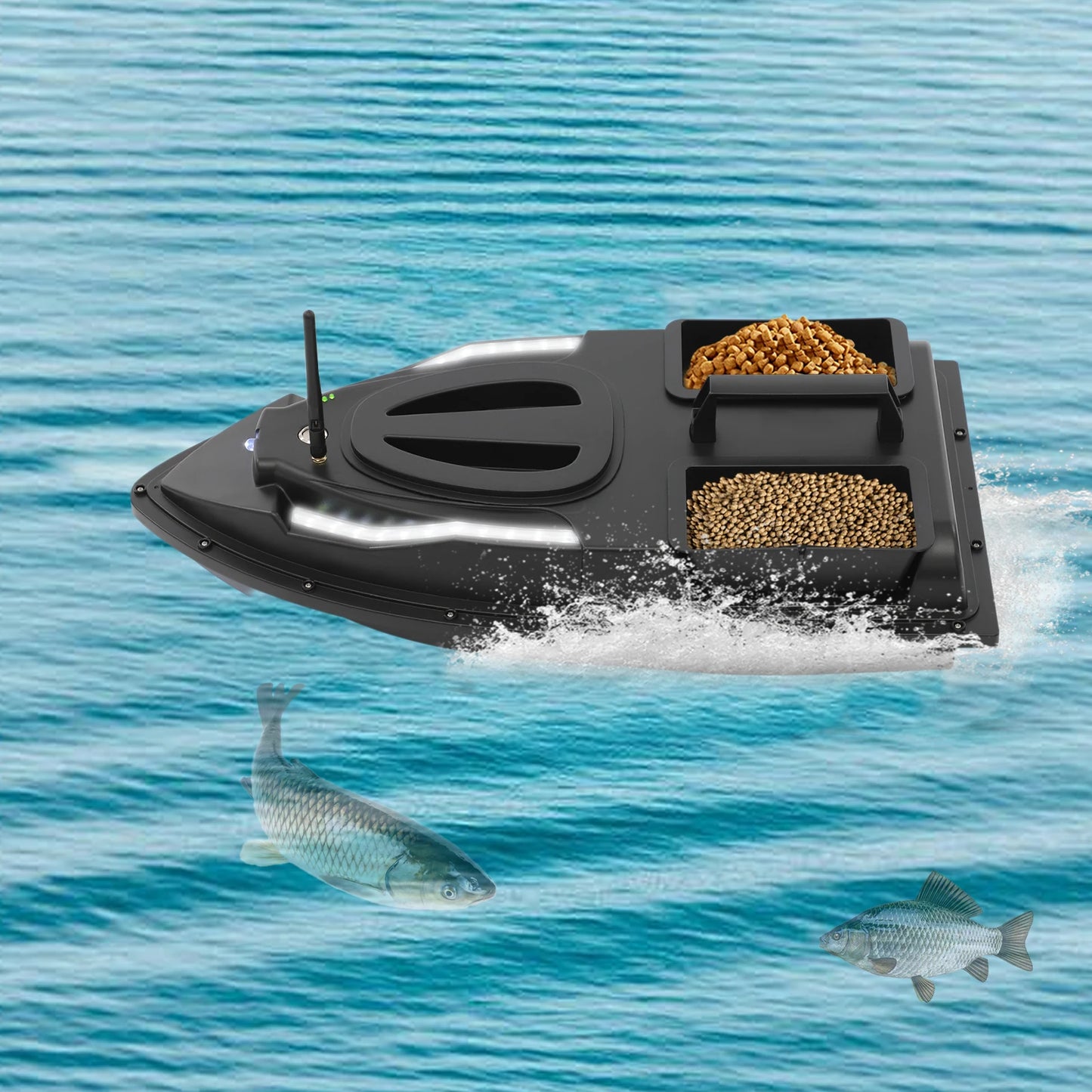 Fishing Bait Boat High Speed Fishing Bait Boat Remote Control Boat for Pool and Lake Bait Boats