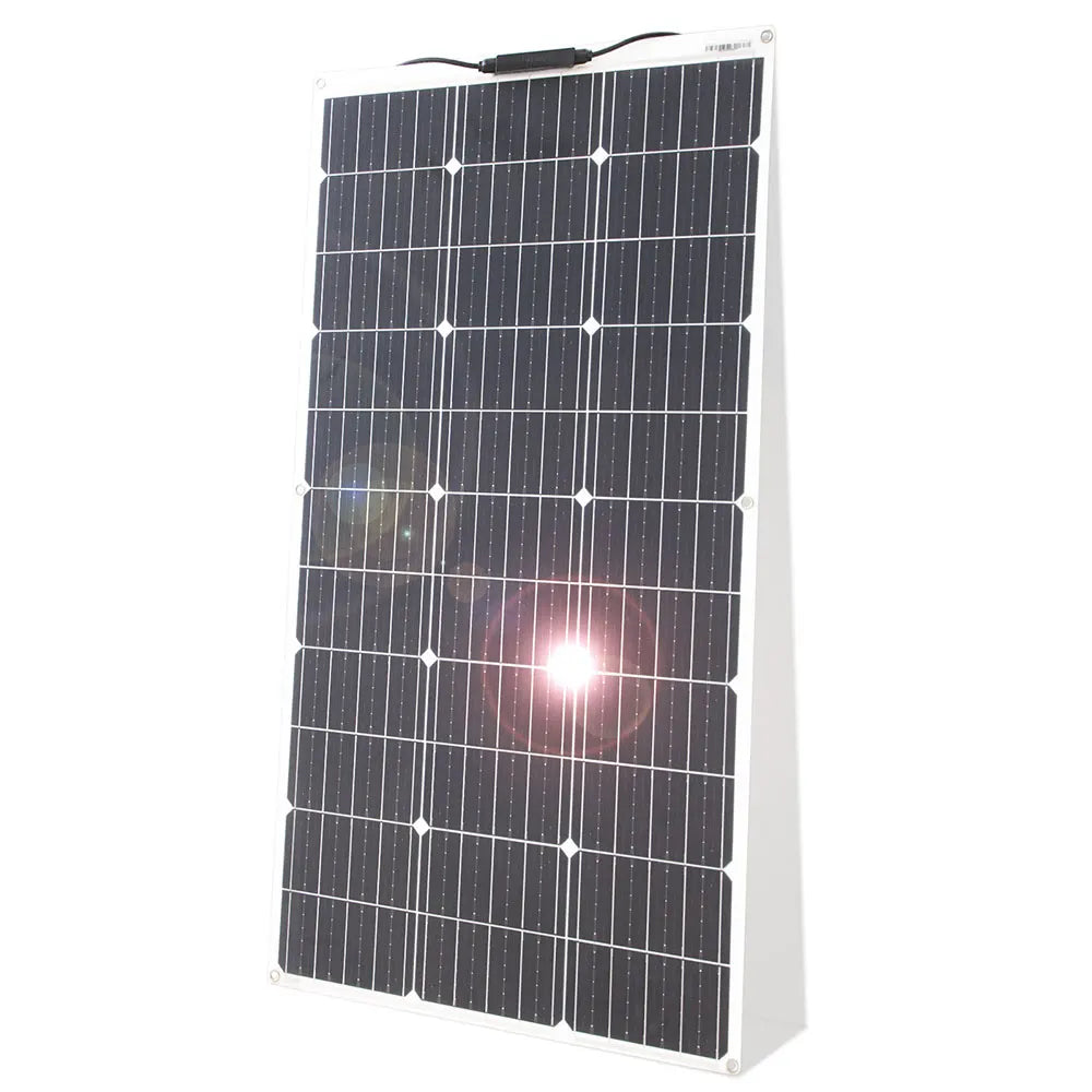 12V Flexible Solar Panel Kit 100W 200W Monocrystalline Waterproof