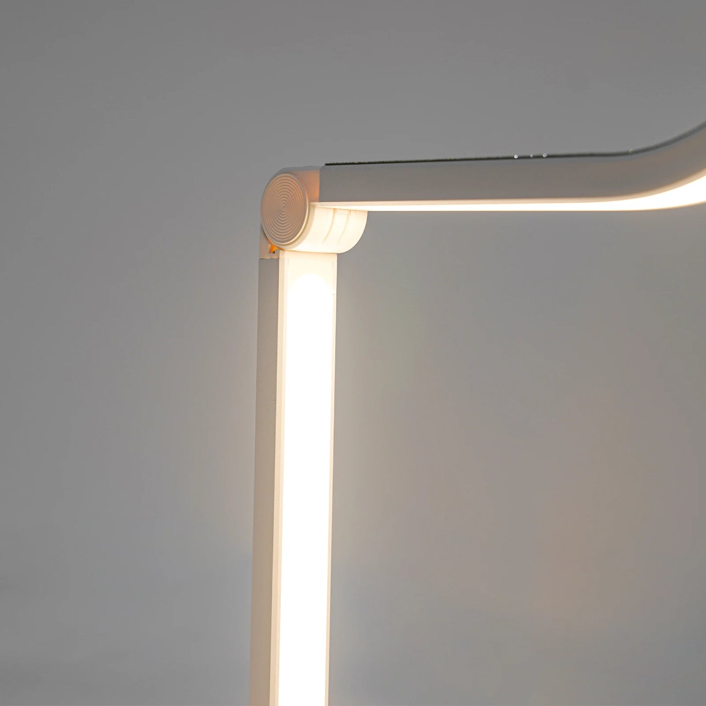 Rectangular Shape Desk Lamp with Simulated Diamonds for Manicures and Lashes, Foldable Nail Tech Light(White Color)