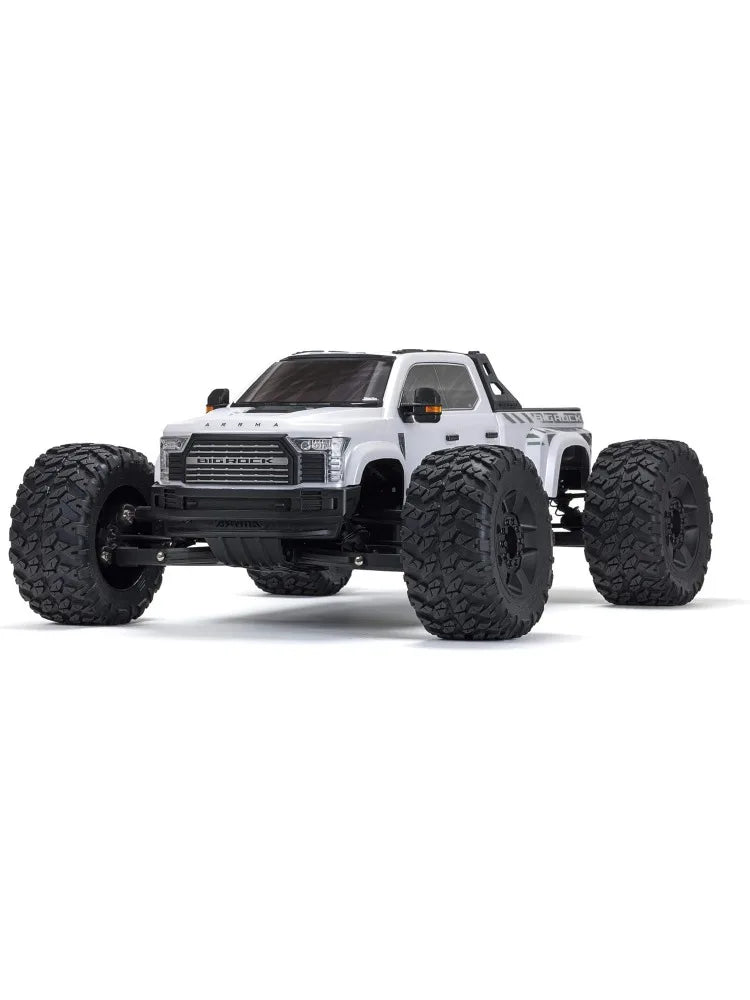 RC Truck Big Rock 6S 4WD BLX 1/7 Monster Truck RTR (Battery and Charger Not Included) White, ARA7612T3