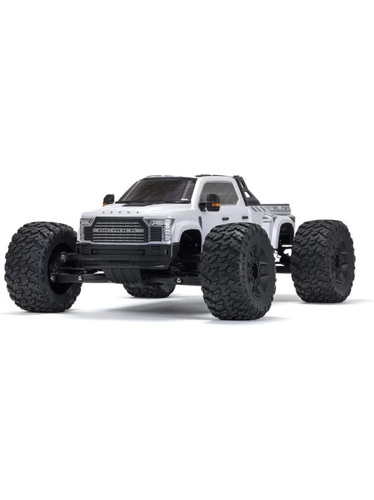 RC Truck Big Rock 6S 4WD BLX 1/7 Monster Truck RTR (Battery and Charger Not Included) White, ARA7612T3