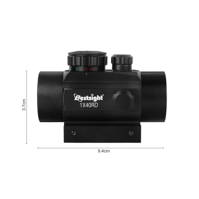 Red Dot Sight 1x40mm Reflex Sight Waterproof & Shockproof & Fog-Proof Red Dot Scope with 1 inch Riser Mount