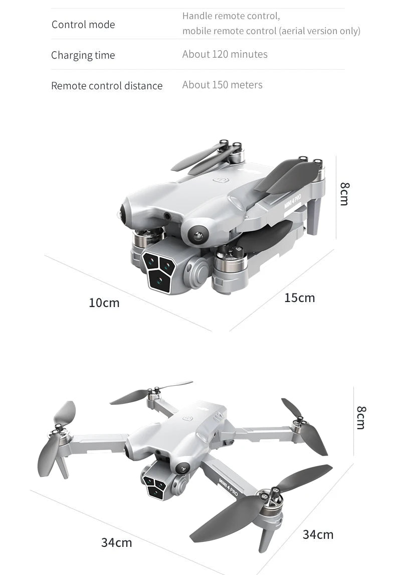 H10 drone, 8K camera intelligent obstacle avoidance, optical flow positioning precise hovering shooting,