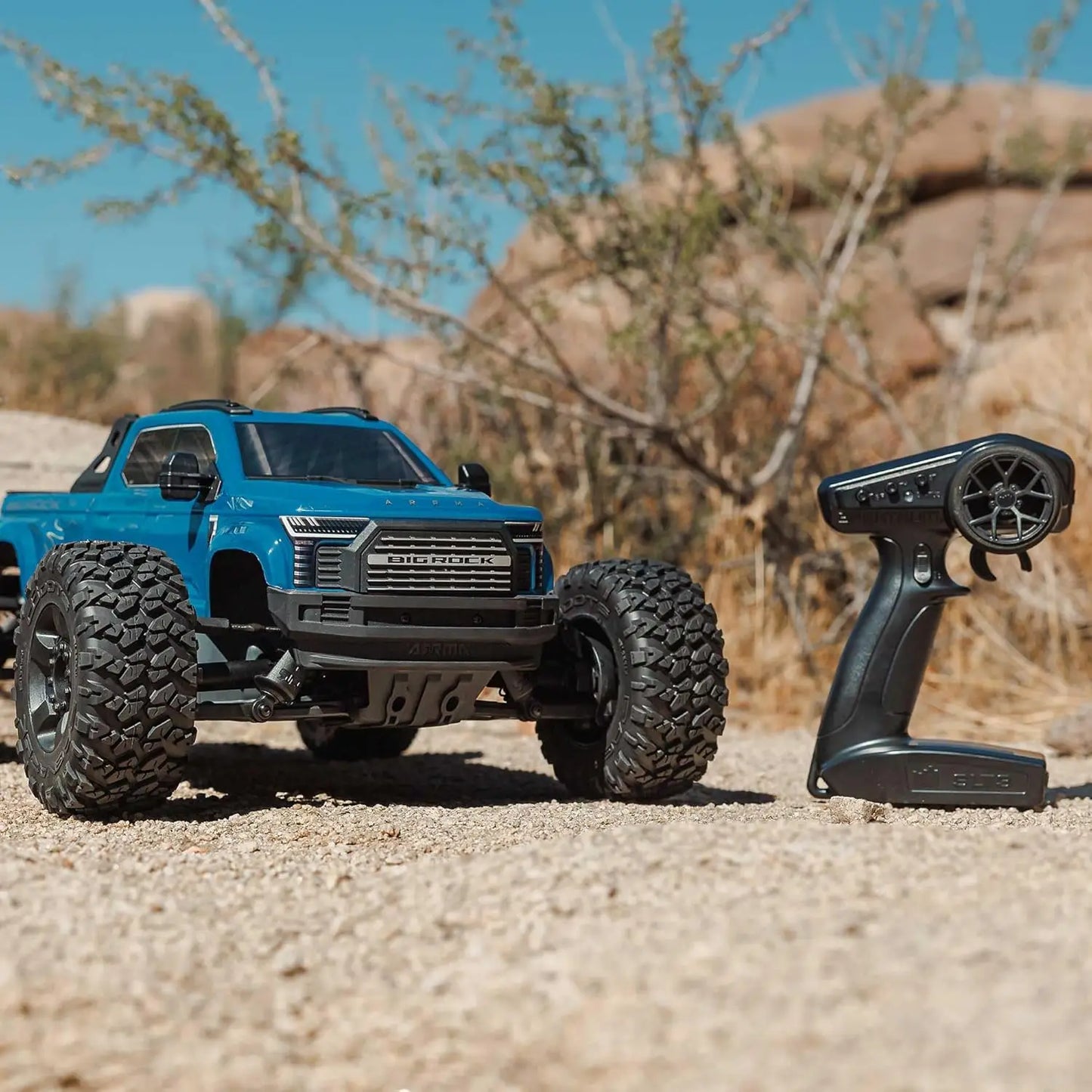 1/10 Big Rock 4X4 223S BLX BRUSHLESS Street Truck RTR with DSC, (Blue), ARA4312V4T3