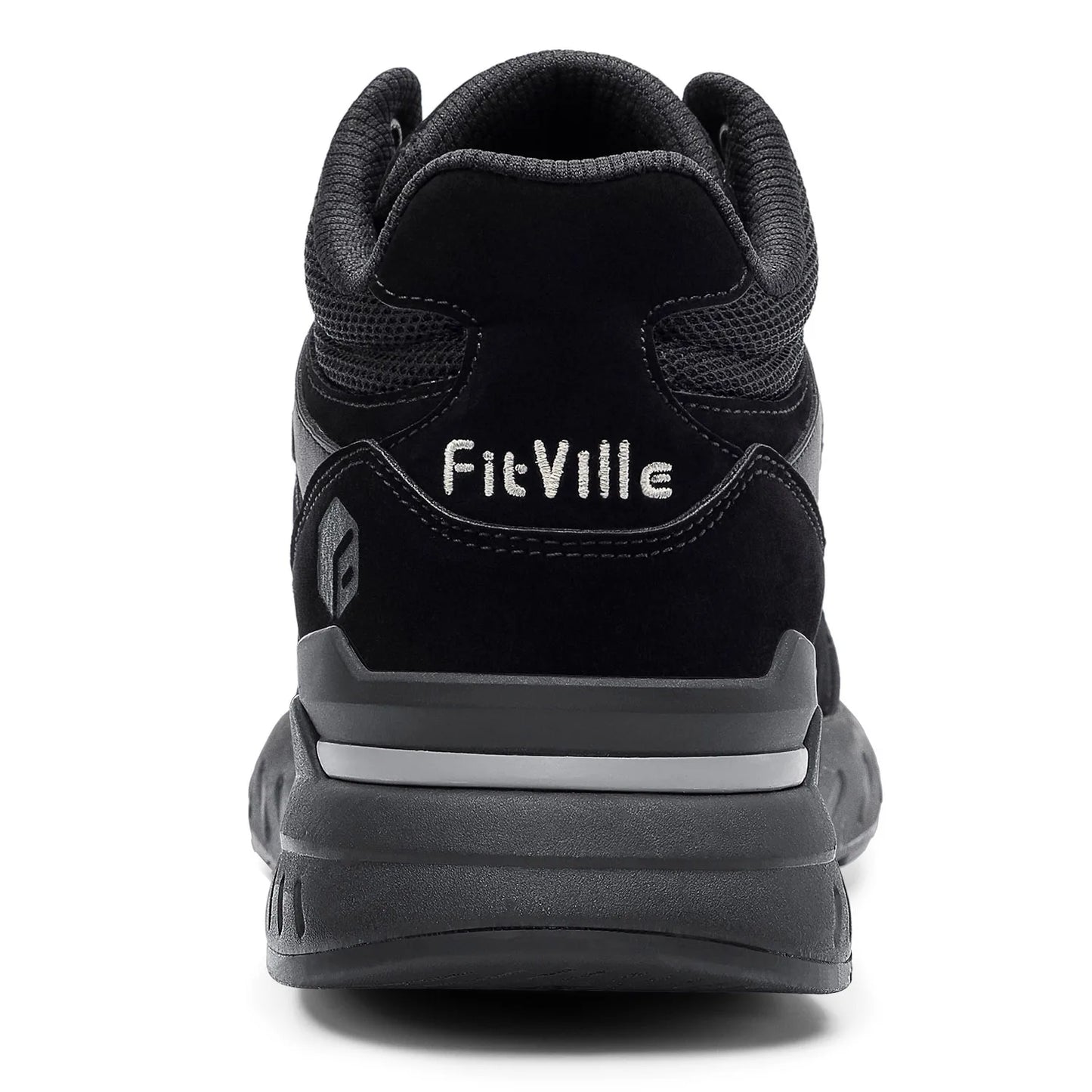 FitVille Men's High-Top Basketball Shoes Widened Lightweight Casual Sneakers Breathable For Male Swollen Feet Relieve Pain