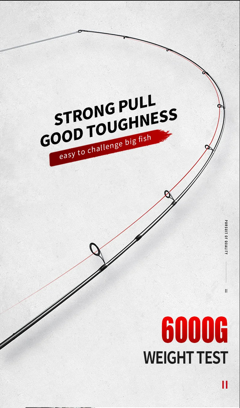 Seasir Grandmaster Spining & Casting Fihsing Rod Carbon Cloth 6kg Weight Smooth Ceramic Guide Ring Lure Weight 4-22G 1.8M-2.4M