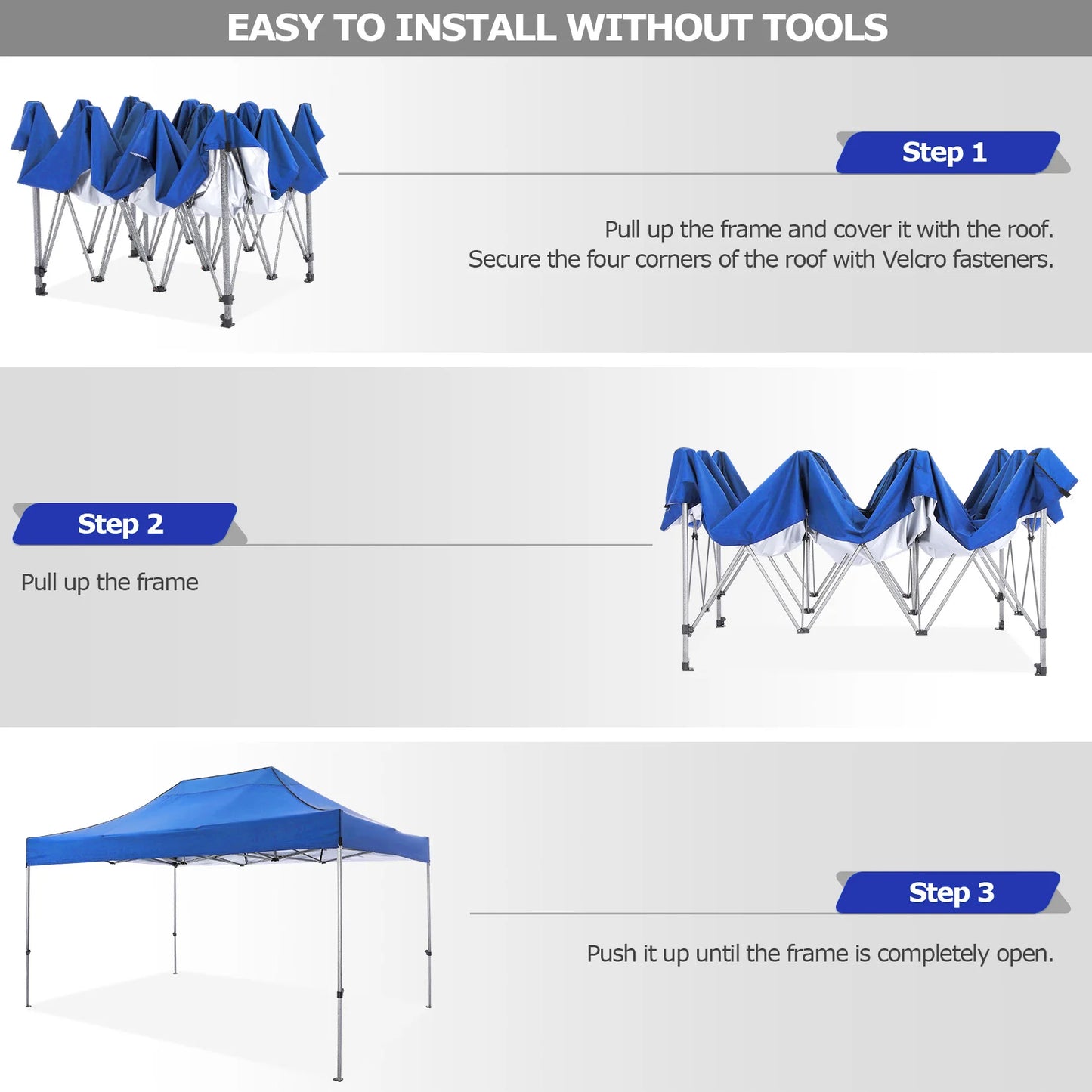 10x15 Heavy Duty Pop up Canopy Tent with 4 sidewalls Commercial Outdoor Canopy Wedding Party Tents for Wedding All Season Gazebo