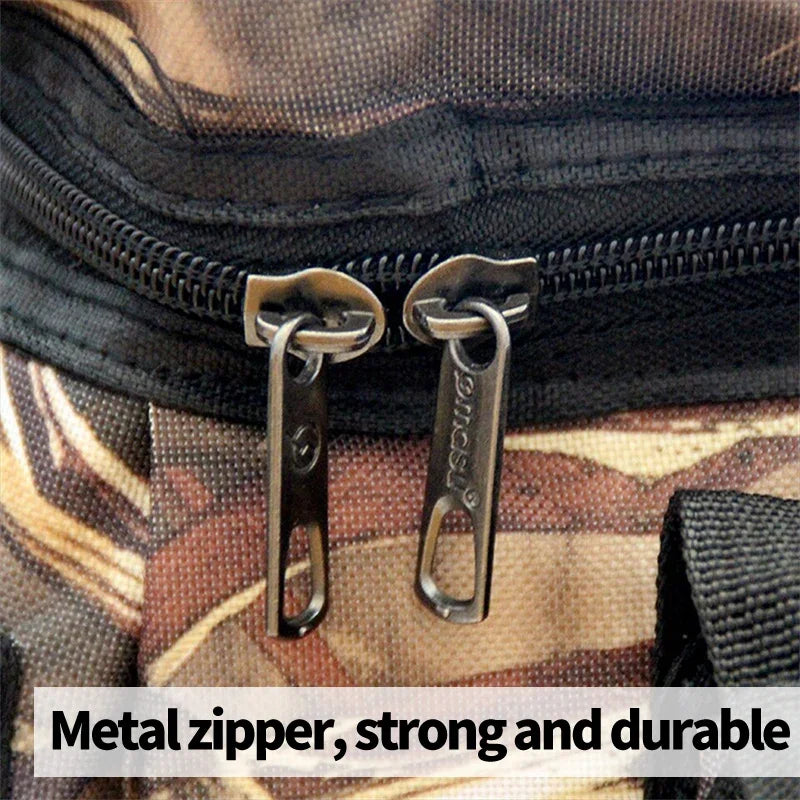 Topline Tackle Versatile Fishing Backpack 50*30*25cm Oxford Fabric Anti-Scratch Convenient Large Capacity Fishing Shoulder Bag