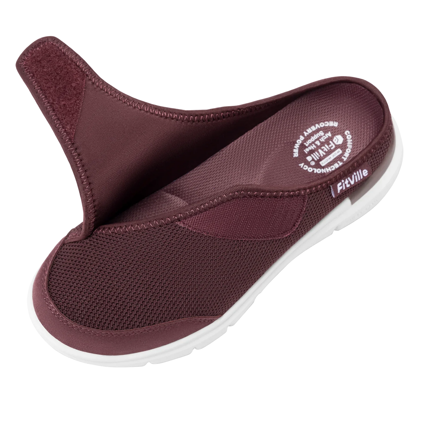Orthopedic Slippers for Women Wide Fleece Lined Clogs with Arch Support Recovery Pedic Shoes Comfortable Slip-On Footwear