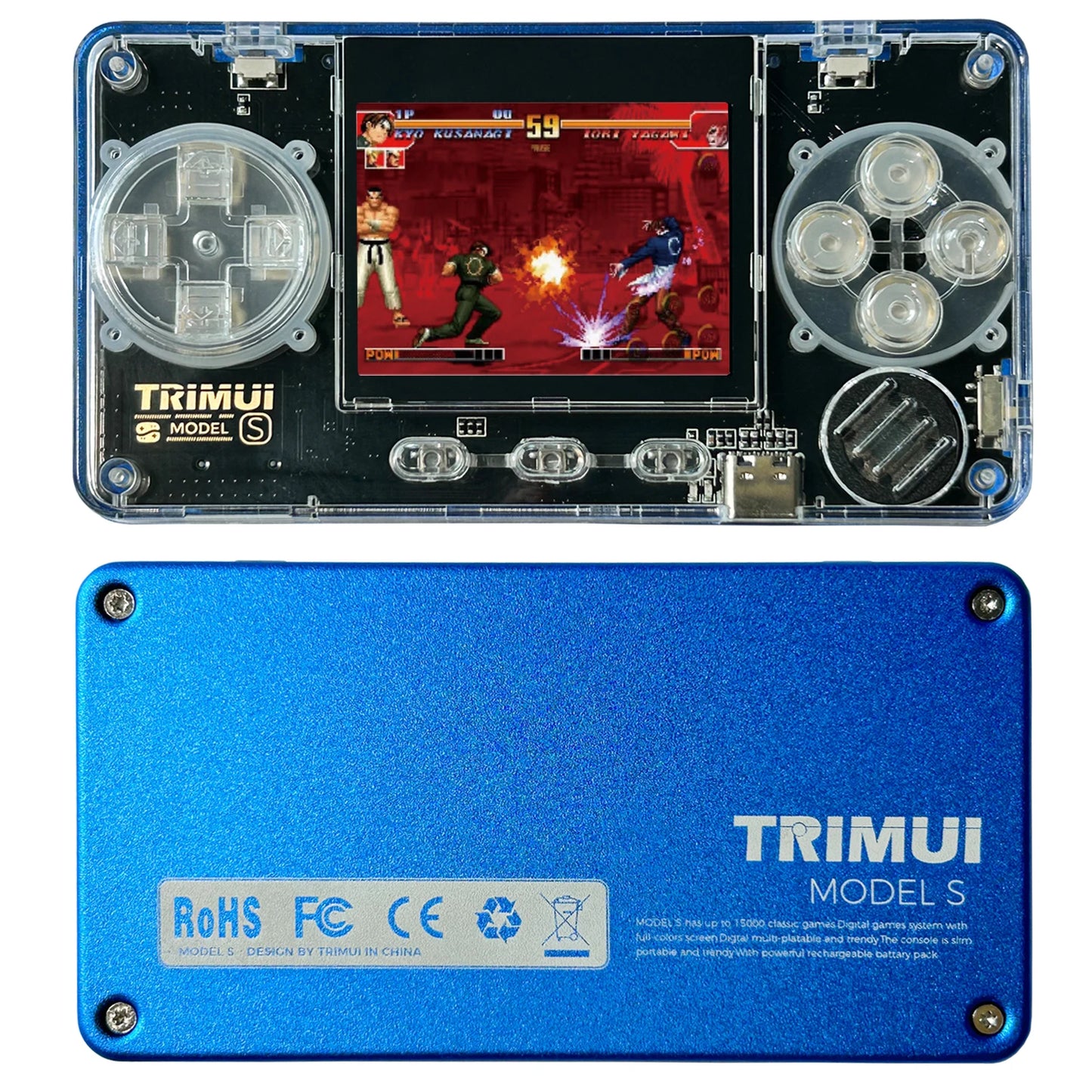 TRIMUI Model S Handheld Game Console 2.0 Inch IPS Screen Mini Portable Player 15000plus Classical Games Retro Game Console