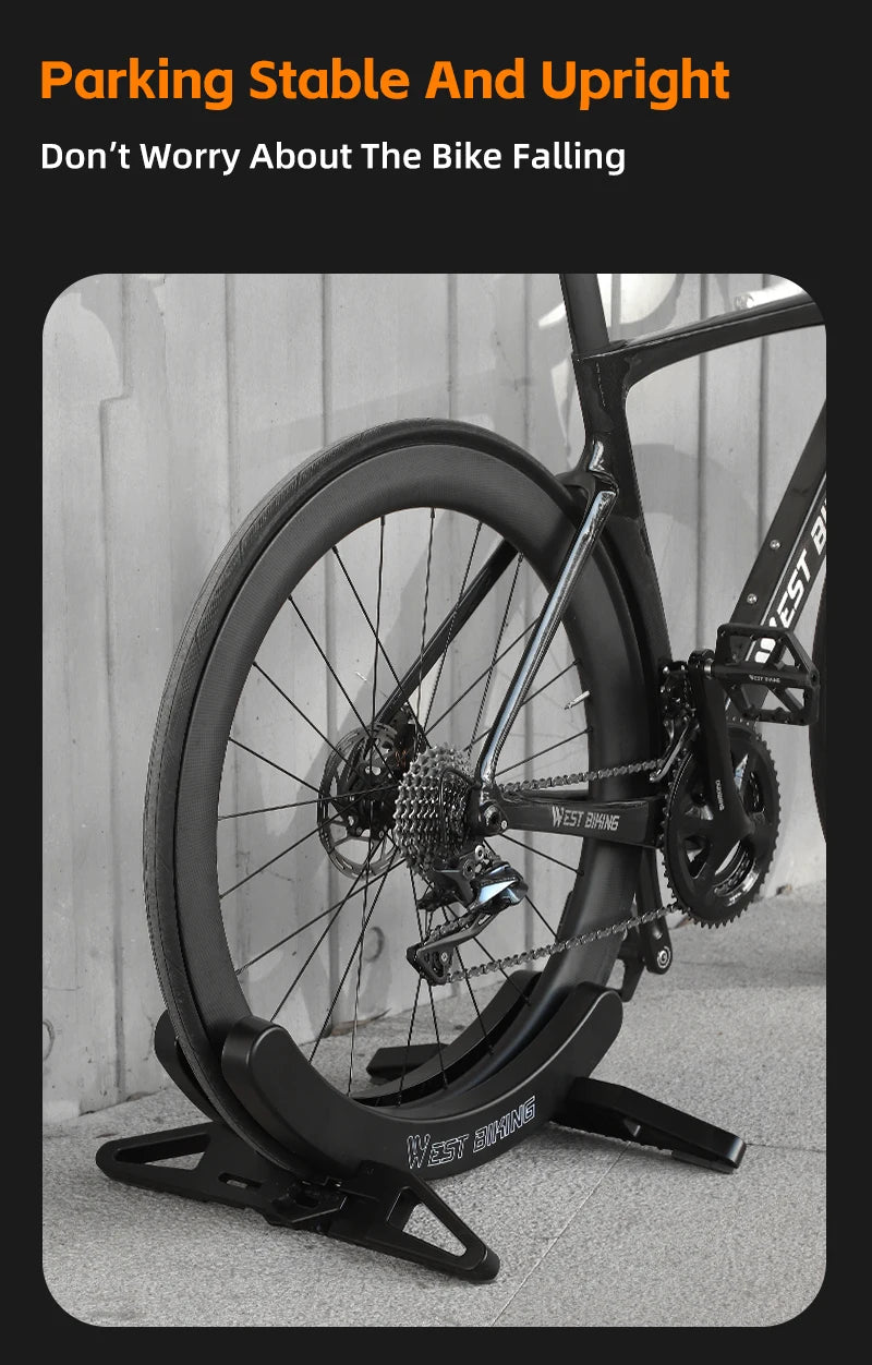 WEST BIKING Bicycle MTB Floor Stand Indoor Bike Parking Racks Adjustable Widely Adaptable For Road Mountain Bike Accessories