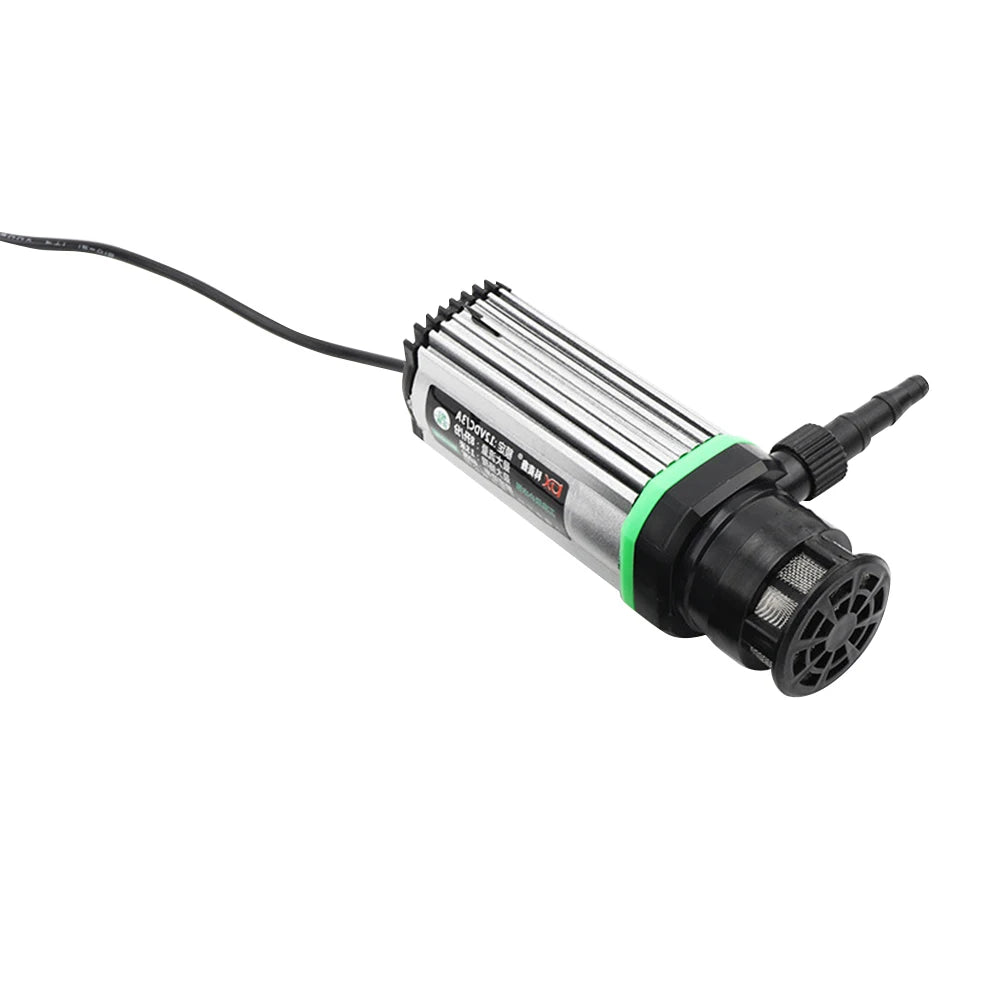 DC 12V Submersible Water Pump Water Flow Speed Adjustable Bottom Suction Water Pump for Car Washing Fish Tank Flower Watering