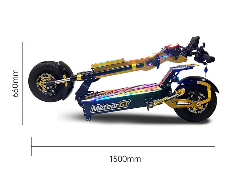 US Warehouse GT-M8 patinete eléctrico 72V50AH Dual Motors 13inch City Wheel Adult Electric Scooter Seat & Trunk Trotinette