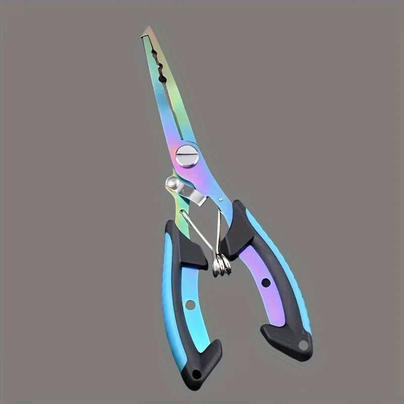 1pc Multi-functional Fishing Pliers, Stainless Steel Line Cutter, Portable Split Ring Opener, Fishing Tool