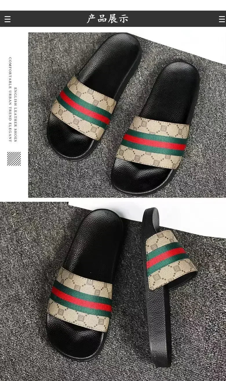 Designer Men Women Slippers Sandals with Correct Flower Box Dust Bag Shoes Snake Print Slide Summer Wide Flat Slipper SG5