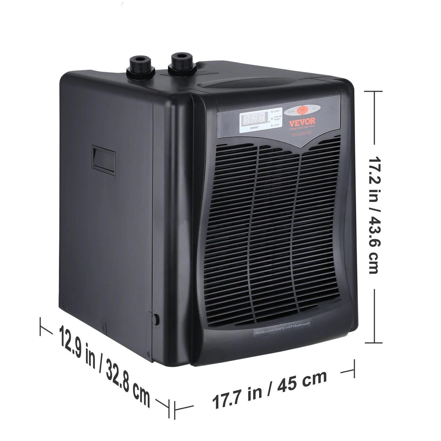 SucceBuy Aquarium Chiller 0.25/0.33/0.1/1.5HP Hydroponic Water Chiller Quiet Refrigeration Compressor for Fresh Water Fish Tank