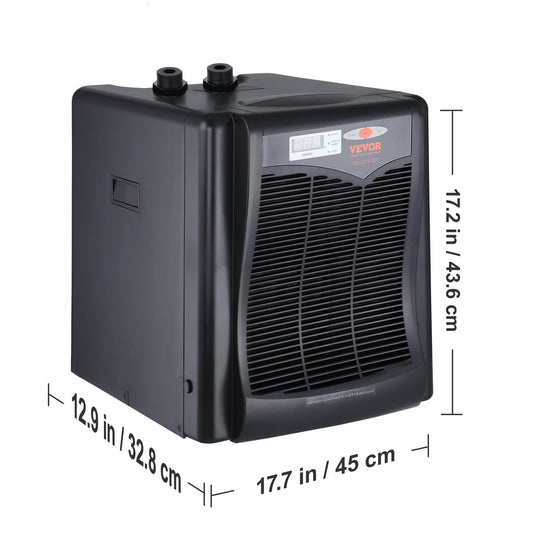 SucceBuy Aquarium Chiller 0.25/0.33/0.1/1.5HP Hydroponic Water Chiller Quiet Refrigeration Compressor for Fresh Water Fish Tank