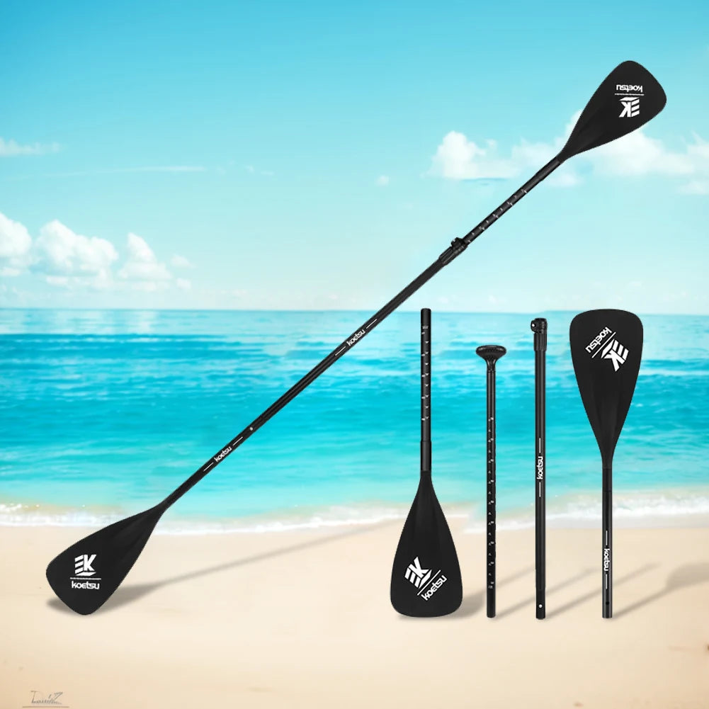 Aluminum Alloy Detachable SUP Paddle Three Piece Adjustable Kayak Canoe Paddle