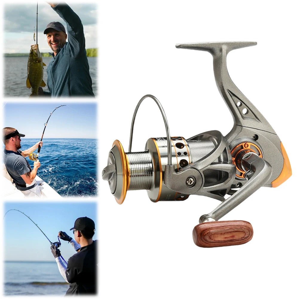 Spinning Fishing Reel CNC Metal Spool Spinning Reel All Purpose Fishing Spinning Reel for Freshwater Saltwater