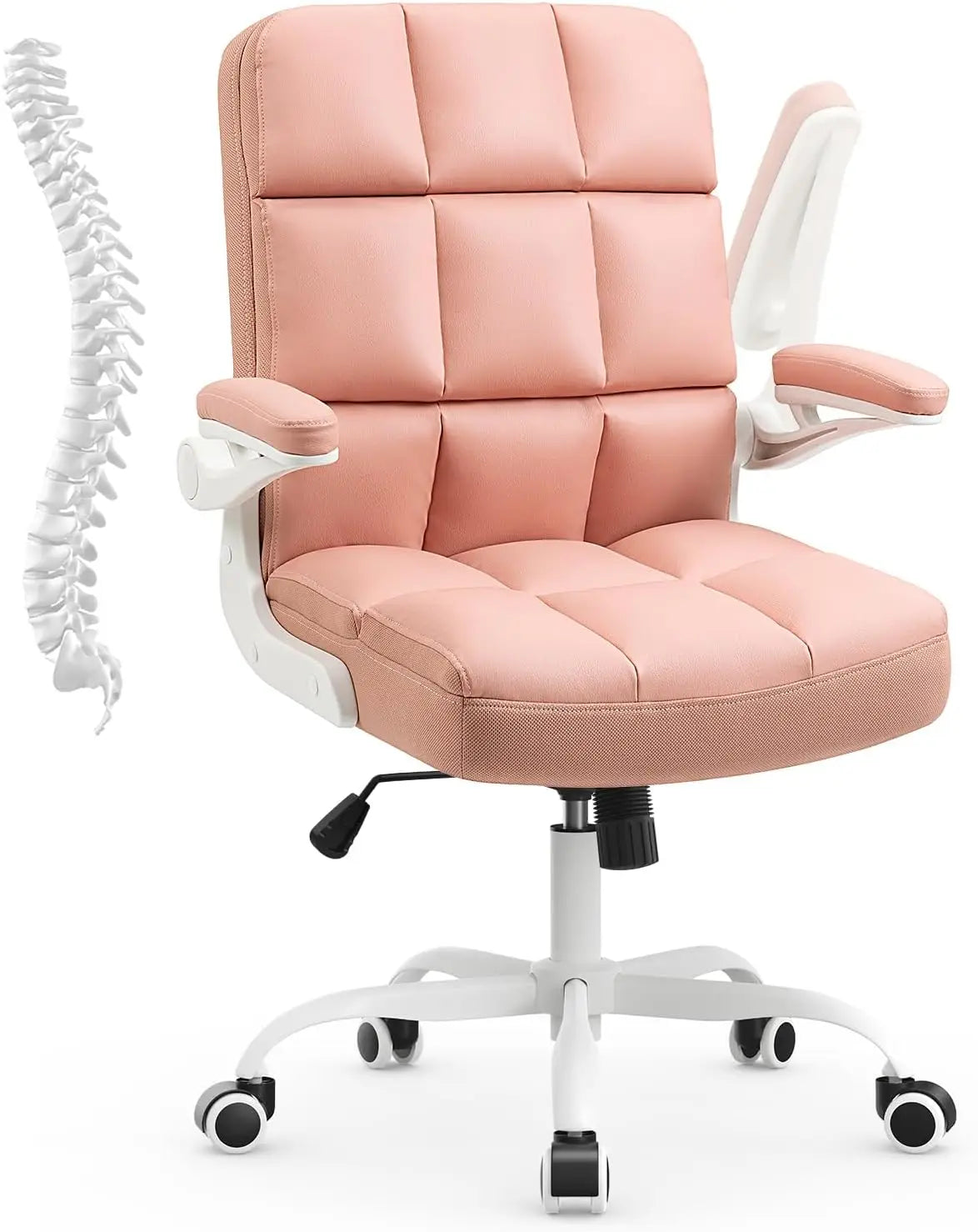 Home Office Chair Ergonomic Desk Executive Chair Computer Task Chair, Rolling Swivel Chair with Arms,