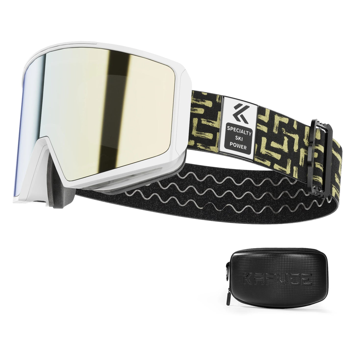 KAPVOE OTG Ski Goggles UV400 Magnetic Attraction Anti-Fog Skiing Goggles Men Snowboard Glasses Women Outdoor Snow Sunglasses