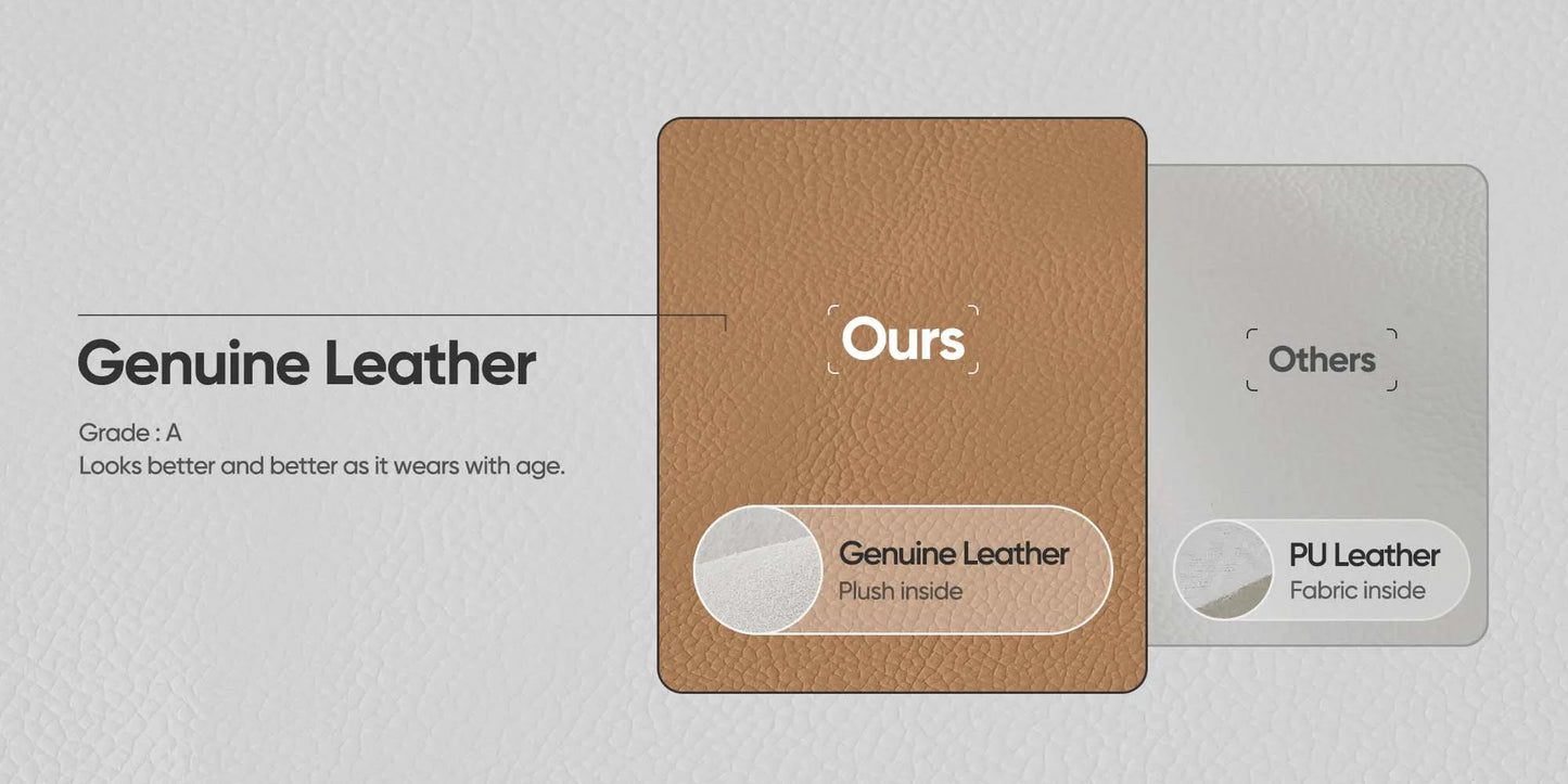 Office Guest Chair Genuine Leather Executive Chair Reception Chairs with Wheels Adjustable Swivel Rolling Office Chairs