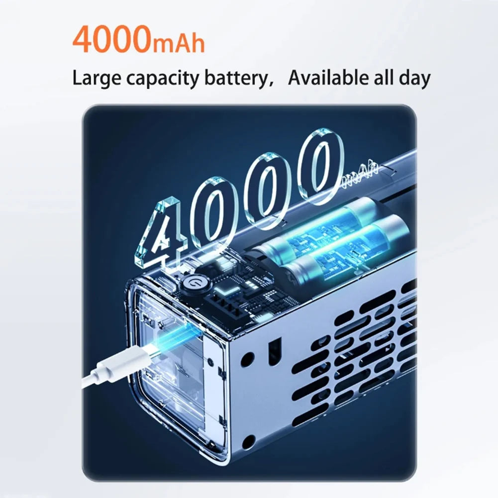 Leafless  Fan Remote Control Strong Wind Electric Fan LED Desktop Standing Fan for Bedroom Living Rooom Bathroom