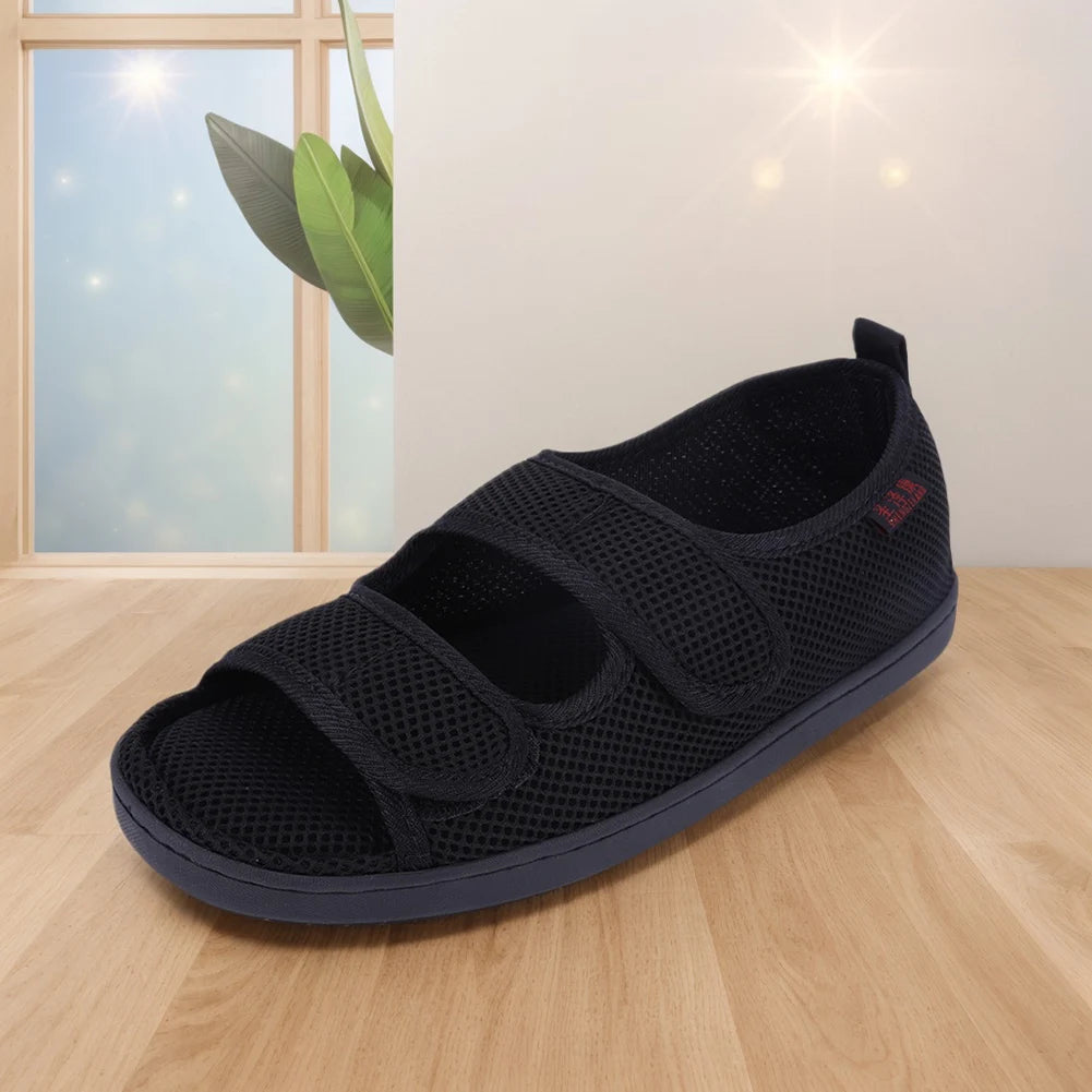 Diabetic Sandals Breathable Summer Walking Sandals Anti-Slip Soft Elderly Sandals for Elderly Swelling Sensitive Feet