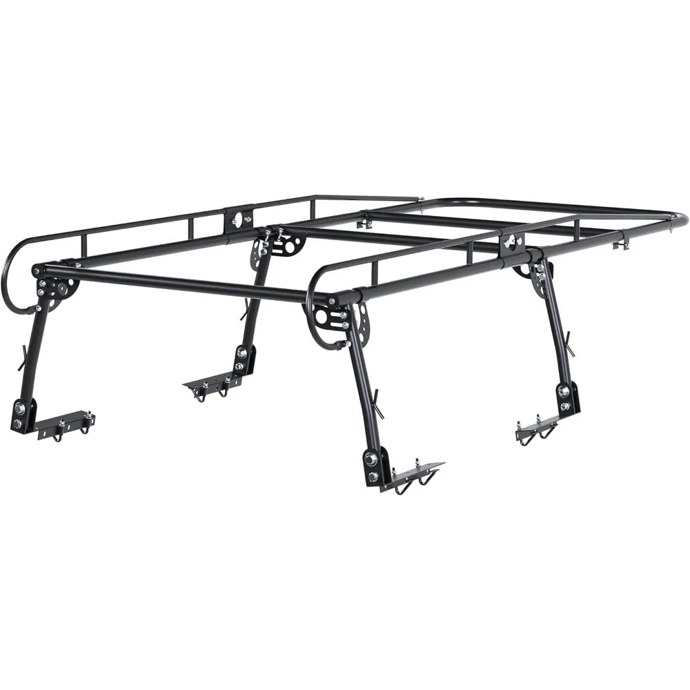 Adjustable Truck Ladder Rack 1000lbs Weight Capacity 55-1/8"(W) x 139-5/8"(L) x 32-1/4"(H) Heavy Duty Steel Lumber Utility Kaya