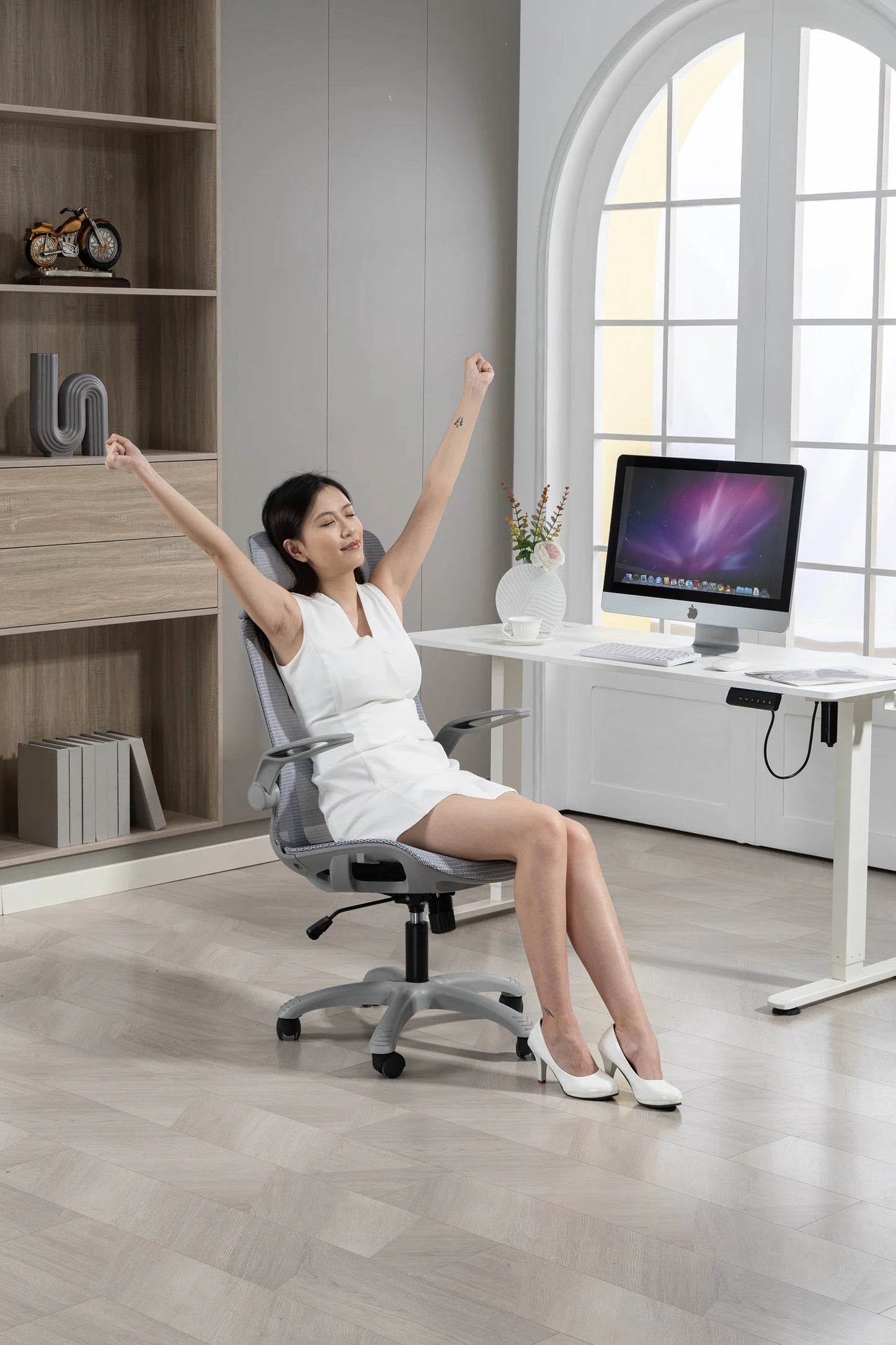 Adjustable Desk Swivel Chairs Computer Chair Recliner Chair Home Furniture Ergonomic High Back Mesh Chair For Office Living Room