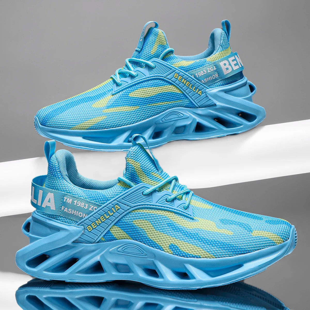 Running shoes for men and women, lightweight mesh, breathable and comfortable, flat and soft tennis shoes