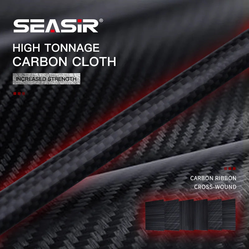 Seasir Grandmaster Spining & Casting Fihsing Rod Carbon Cloth 6kg Weight Smooth Ceramic Guide Ring Lure Weight 4-22G 1.8M-2.4M