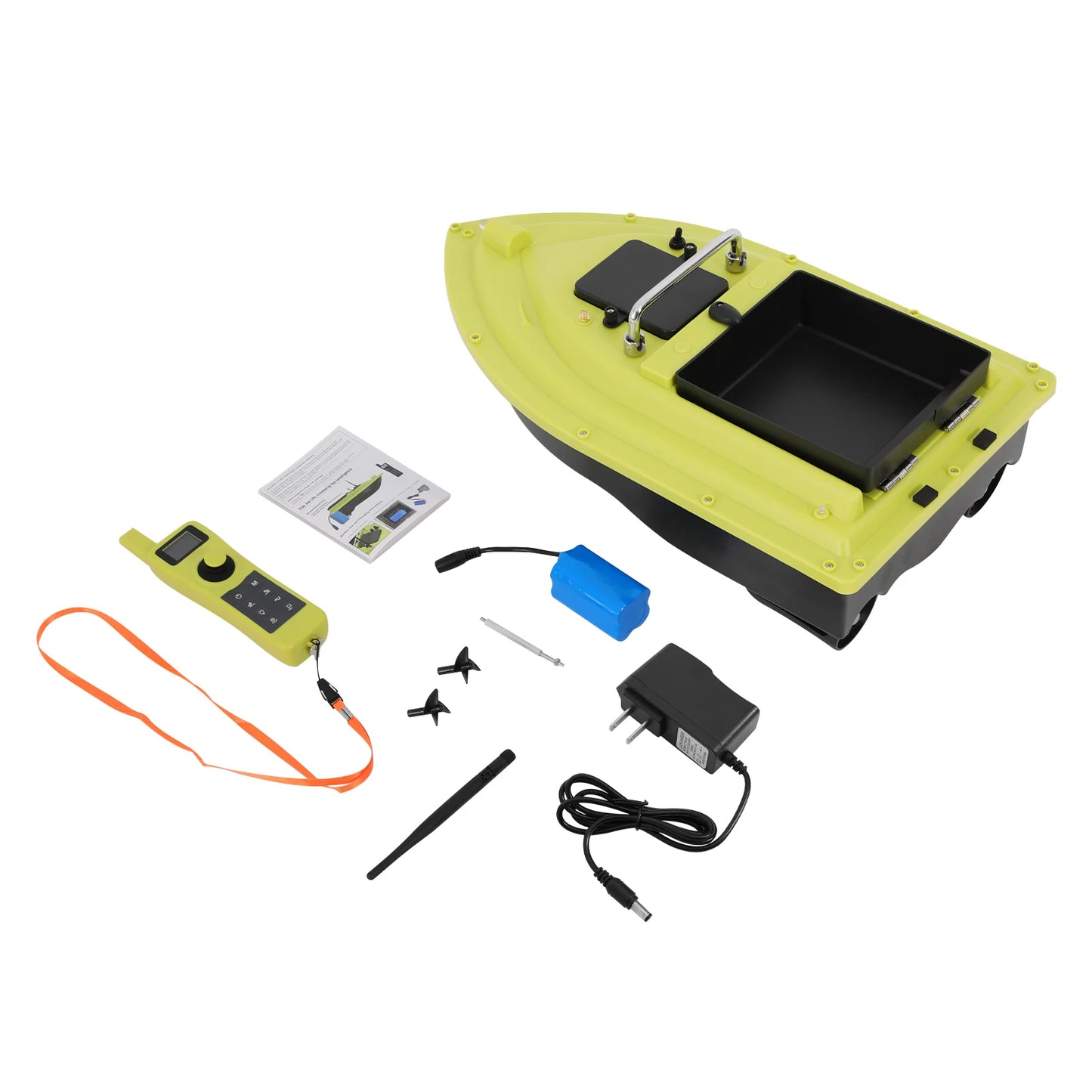 Fishing Bait Boat Remote Control Bait Boat with LCD Display, Remote Control Fish Bait Boat for Fishing US Standard