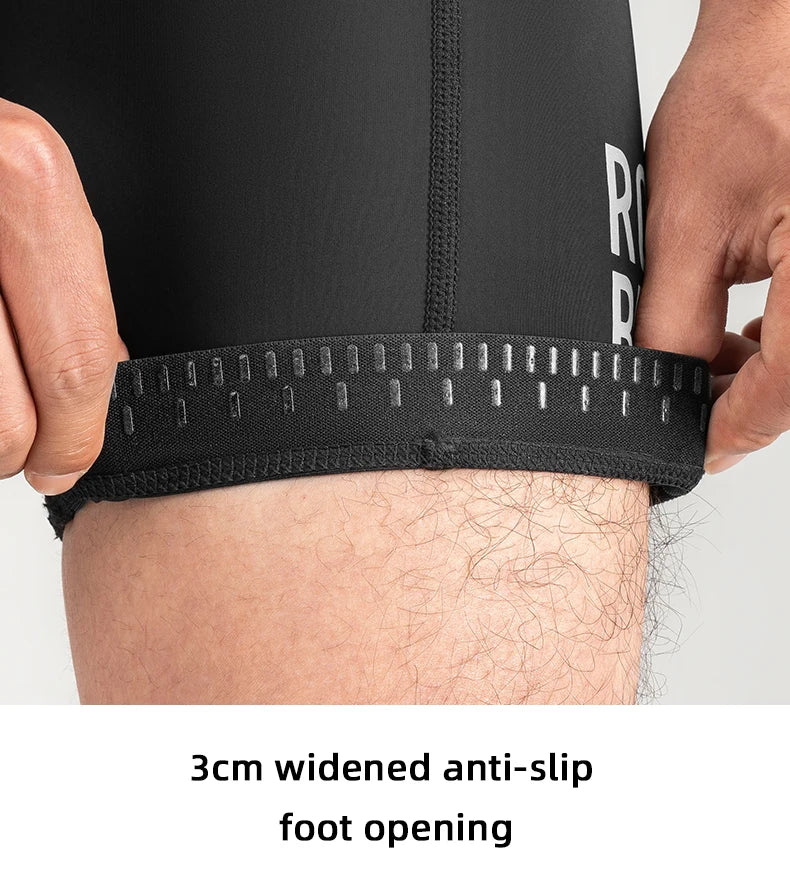 ROCKBROS Men's Cycling Shorts 3D Gel Pad Cycling Underwear Anti-Slip Breathable Bike Bicycle Liner Shorts Men MTB Road Riding