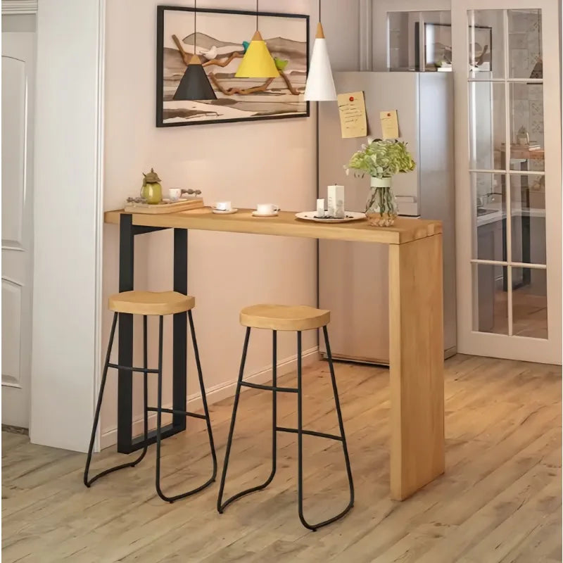 Bar Table High Folding Counter Cocktail Round Bistro Stool Home Kitchen Restaurant Cafe Club Decor Breakfast Cafe Living Room