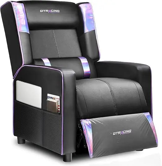 Gaming Recliner Chair: Modern PU Leather Sofa for Adults with Racing Style Ergonomics