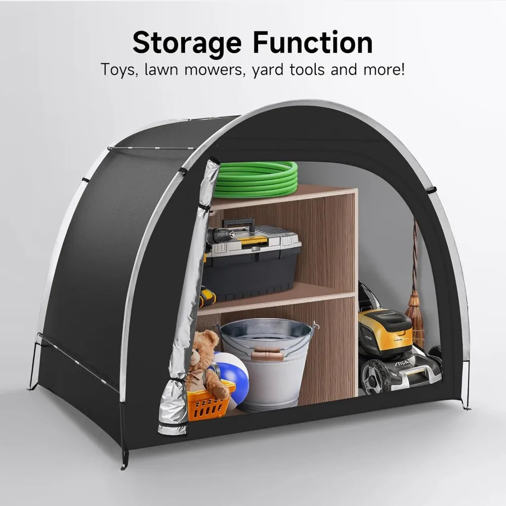HOME Bike Storage Tent Sheds - Outdoor Storage Waterproof, Upgraded 6.56x4.92x5.58ft Bicycle Shed Tent