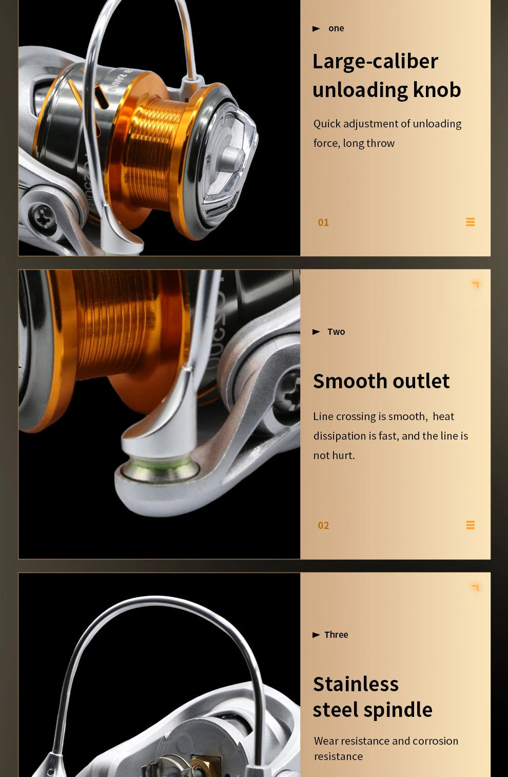 TC Spinning Fishing Reels Metal Spool Interchangeable Freshwater Saltwater Trout Carp Spinning Reel