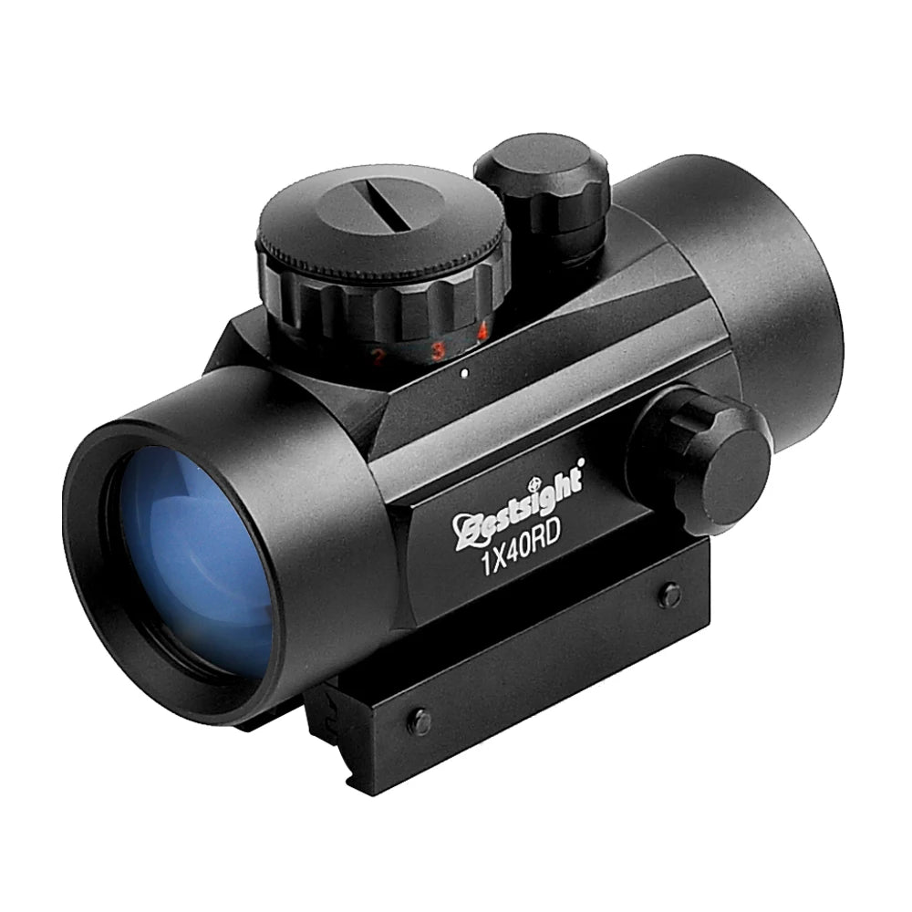 Red Dot Sight 1x40mm Reflex Sight Waterproof & Shockproof & Fog-Proof Red Dot Scope with 1 inch Riser Mount