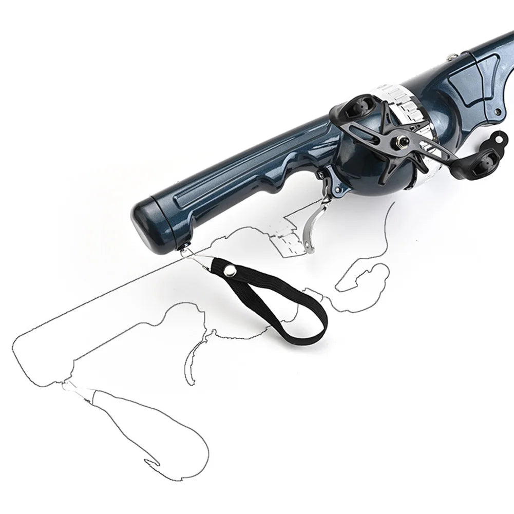 1Set Portable Folding Fishing Rod Telescopic Stainless Steel Fly Fishing Poles with Reel Line Travel Folding Mini Rod for Fish