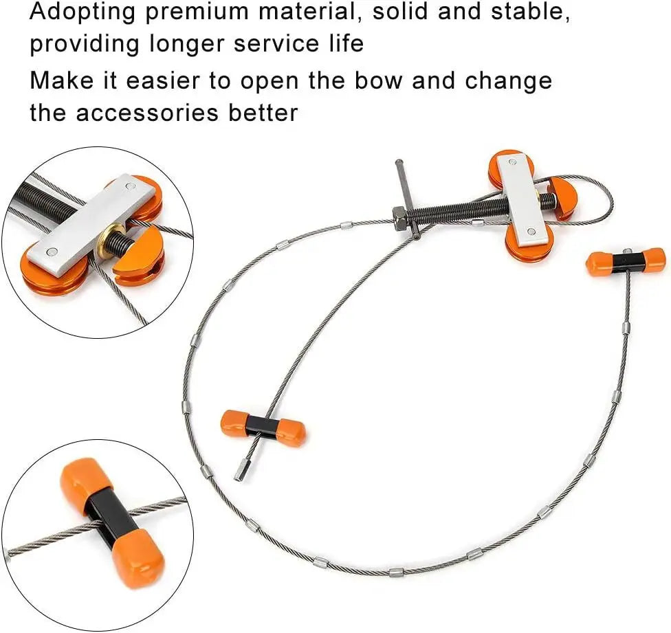 Compound Bow Press Quad Limb Brackets Portable Handheld Archery Tool Target