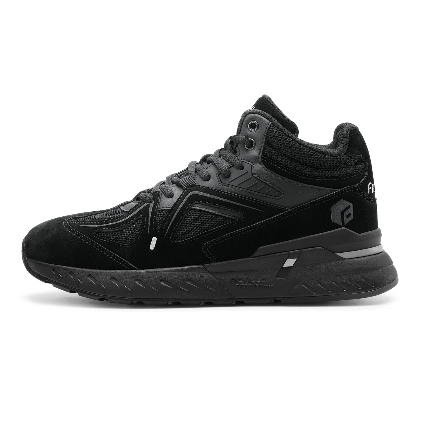 FitVille Men's High-Top Basketball Shoes Widened Lightweight Casual Sneakers Breathable For Male Swollen Feet Relieve Pain