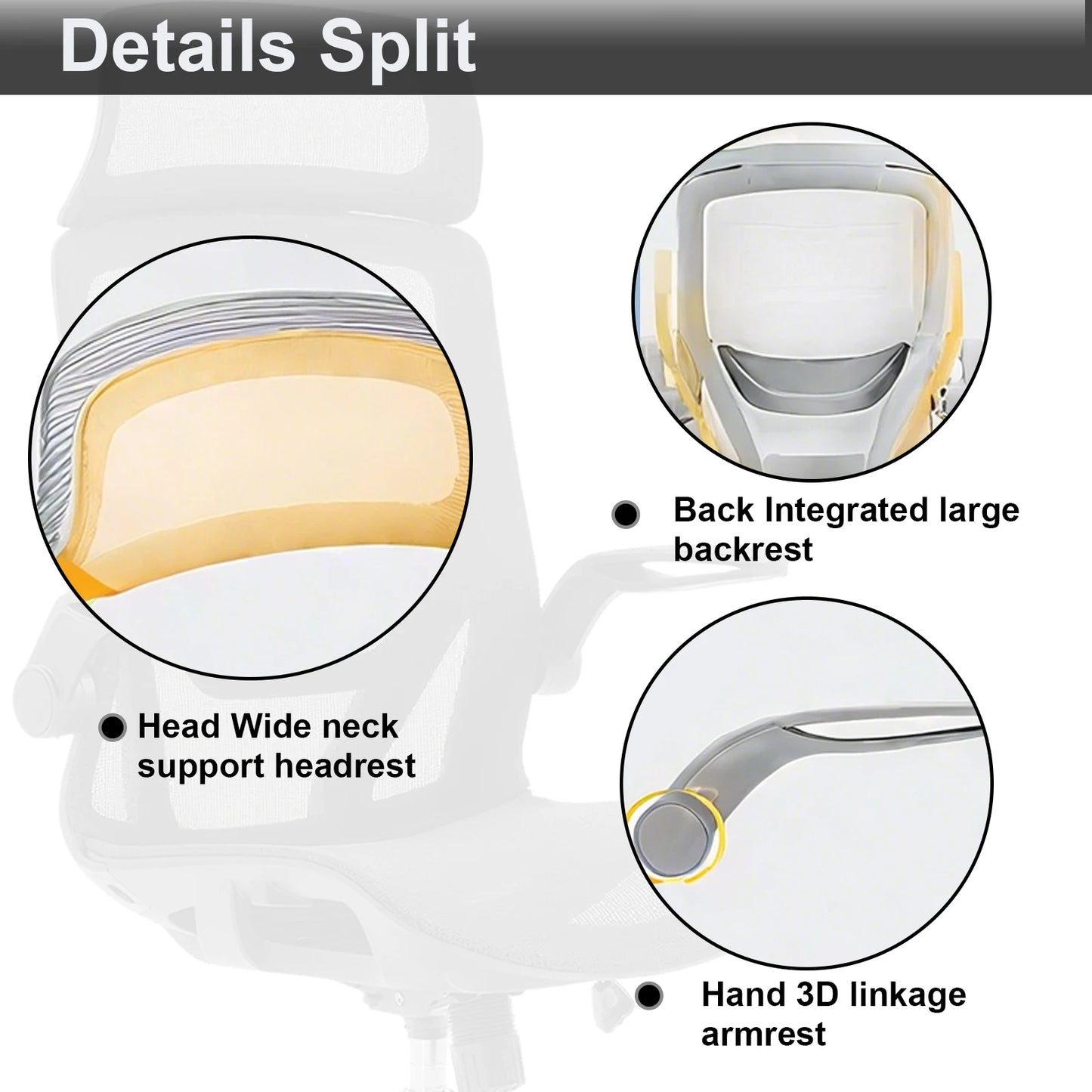 Adjustable Desk Swivel Chairs Computer Chair Recliner Chair Home Furniture Ergonomic High Back Mesh Chair For Office Living Room