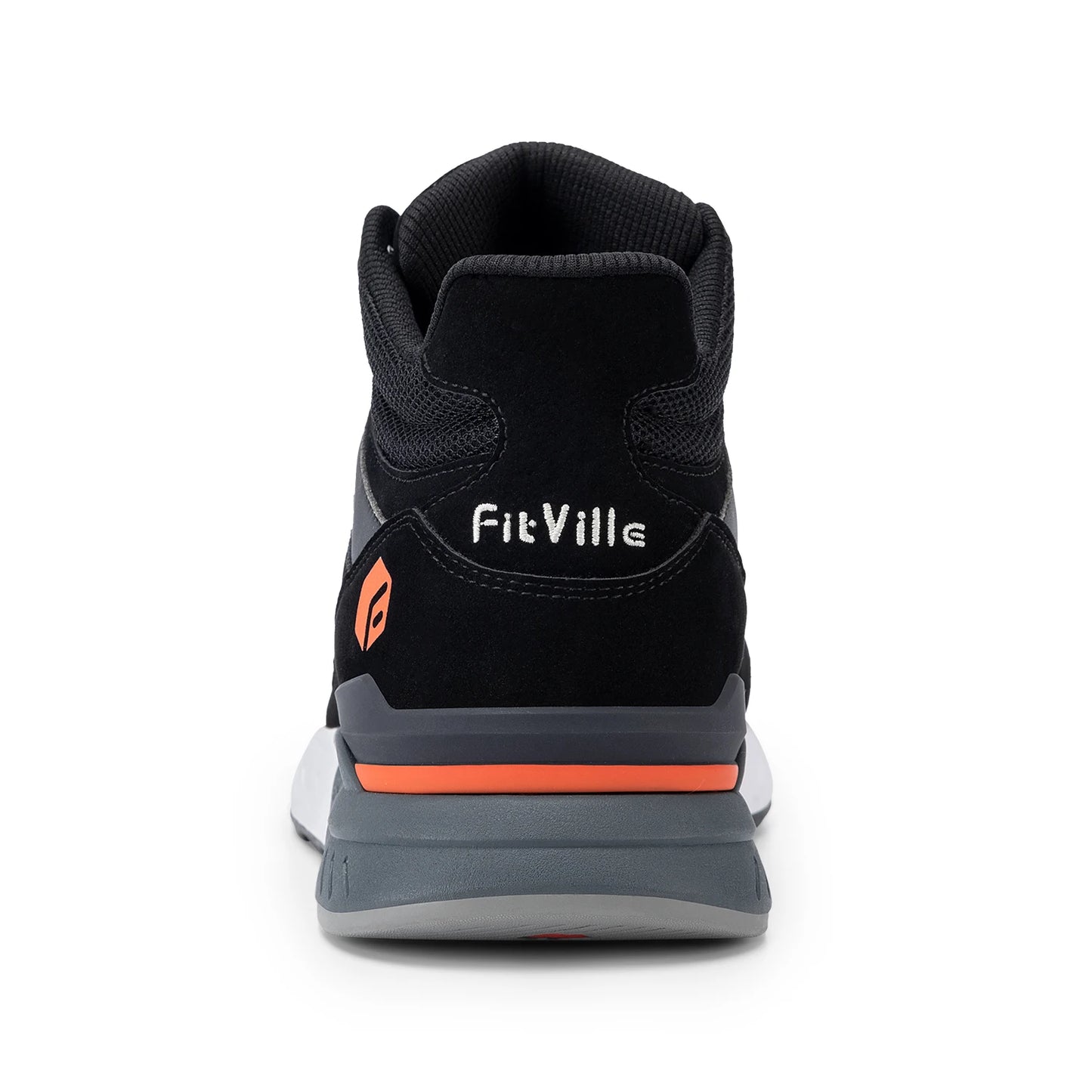 FitVille Men's High-Top Basketball Shoes Widened Lightweight Casual Sneakers Breathable For Male Swollen Feet Relieve Pain