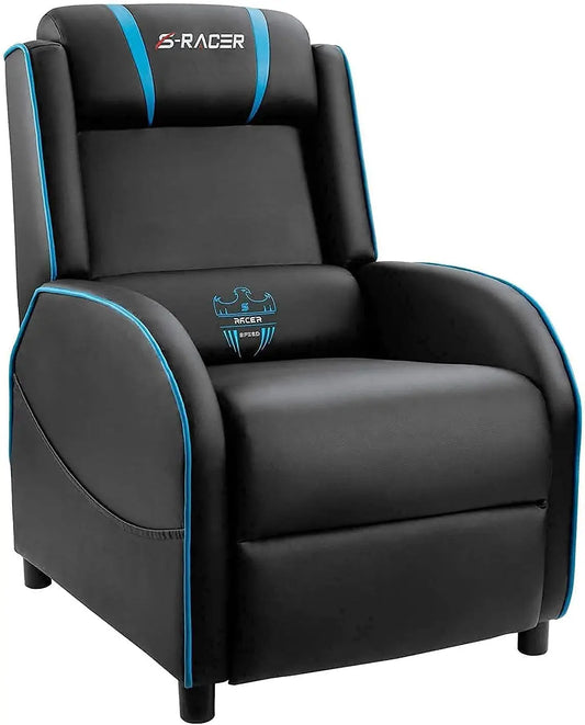 Massage Gaming Recliner Chair, Racing Style Gaming Sofa, PU Leather Home Theater Seating