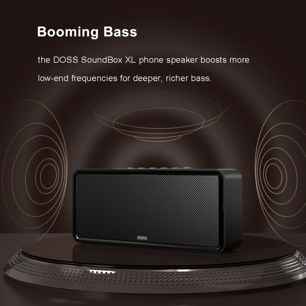 DOSS Home Bluetooth Speaker Powerful 32W Stereo Sound Bold Bass Subwoofer Music Sound Box TWS Wireless Pairing Portable Speakers