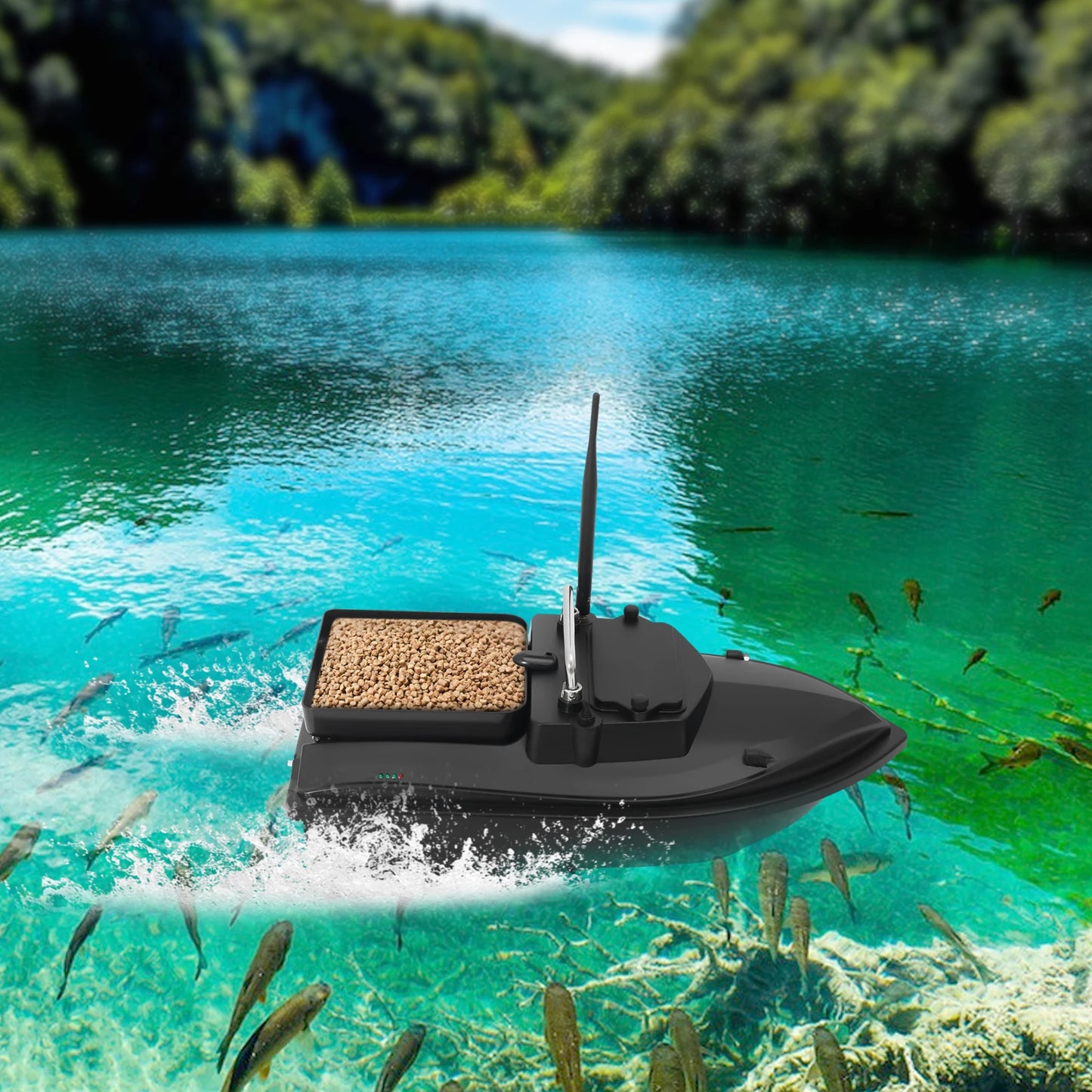 Fishing Bait Boat High Speed Fishing Bait Boat Remote Control Boat for Pool and Lake Bait Boats